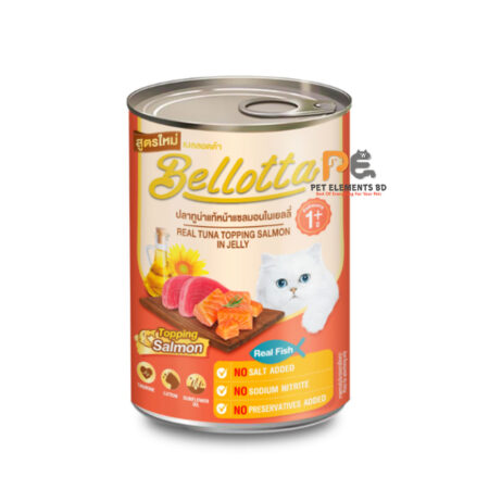 Bellotta Canned Wet Cat Food Real Tuna Topping Salmon In Jelly 400g