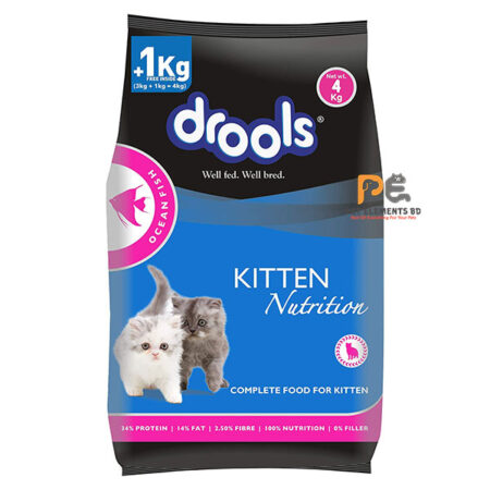 Drools Kitten Dry Food Ocean Fish Flavor 3kg + 1kg Free Inside