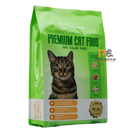 Haisenpet Premium Adult Dry Cat Food Chicken, Tuna & Turkey 3kg