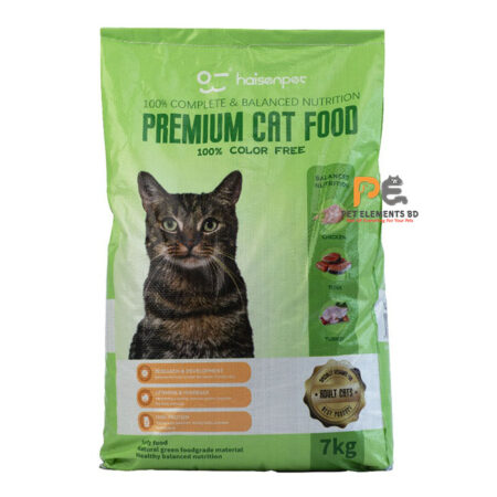 Haisenpet Premium Adult Dry Cat Food Chicken, Tuna & Turkey 7kg