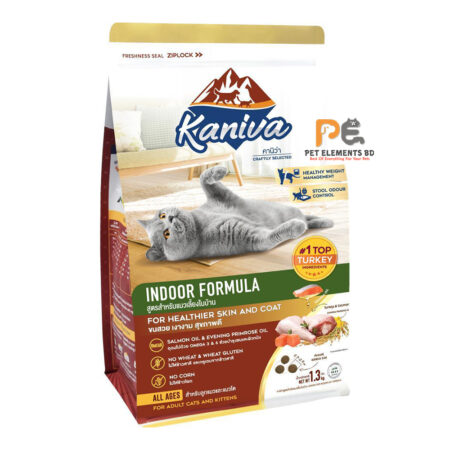 Kaniva Cat Food Indoor Formula With Turkey For Adult & Kitten 1.3kg