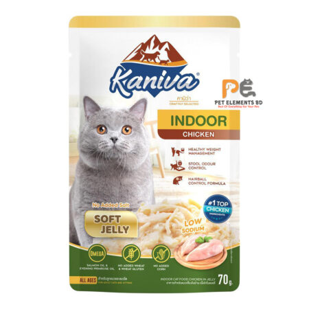 Kaniva Cat Pouch Indoor Chicken In Jelly For Adult & Kitten 70g