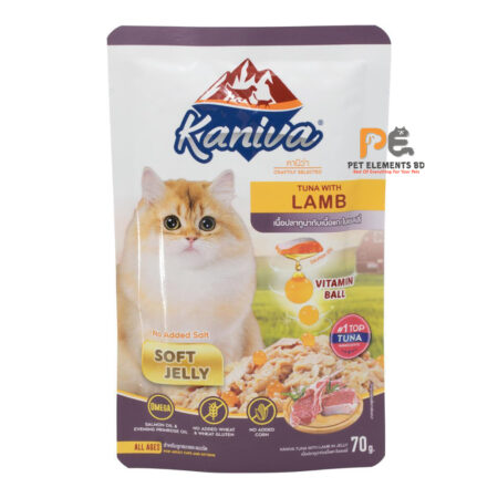 Kaniva Cat Pouch Tuna & Lamb In Jelly For Adult & Kitten 70g