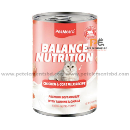 PetMetro Balance Nutrition Kitten Canned Cat Food Chicken & Goat Milk 430g