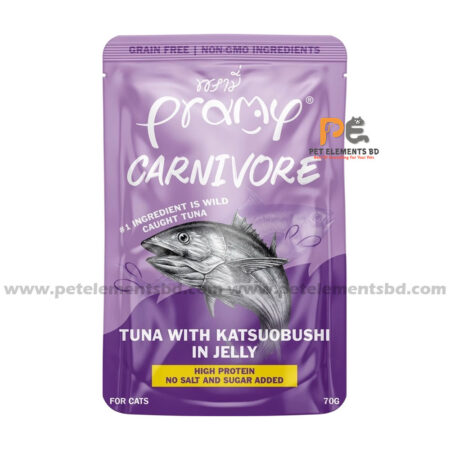 Pramy Carnivore Cat Pouch Tuna With Katsuobushi In Jelly 70gm