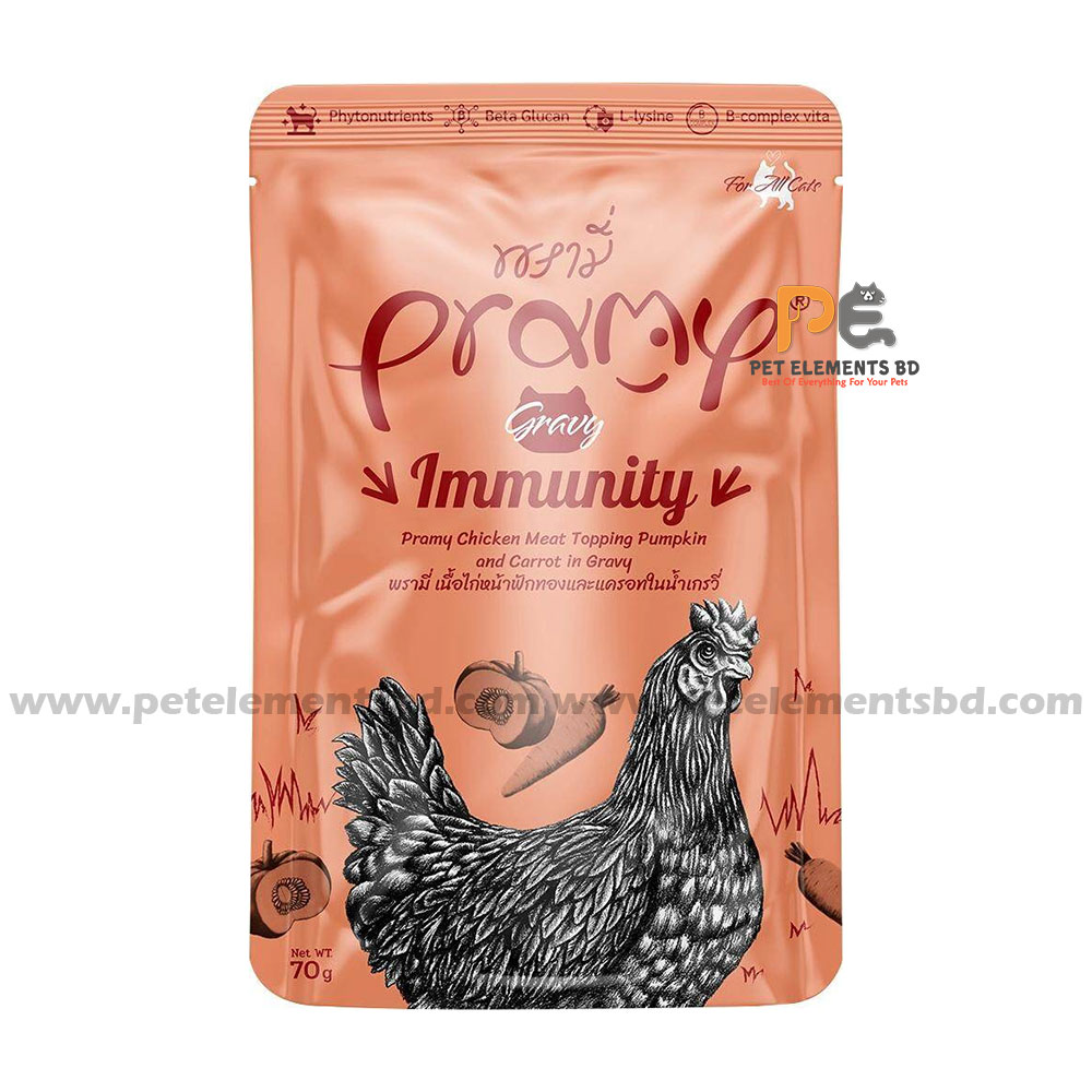 Pramy-Immunity-Cat-Pouch-Chicken-Meat-Topping-Pumpkin-Carrot-In-Gravy-70gm.jpg