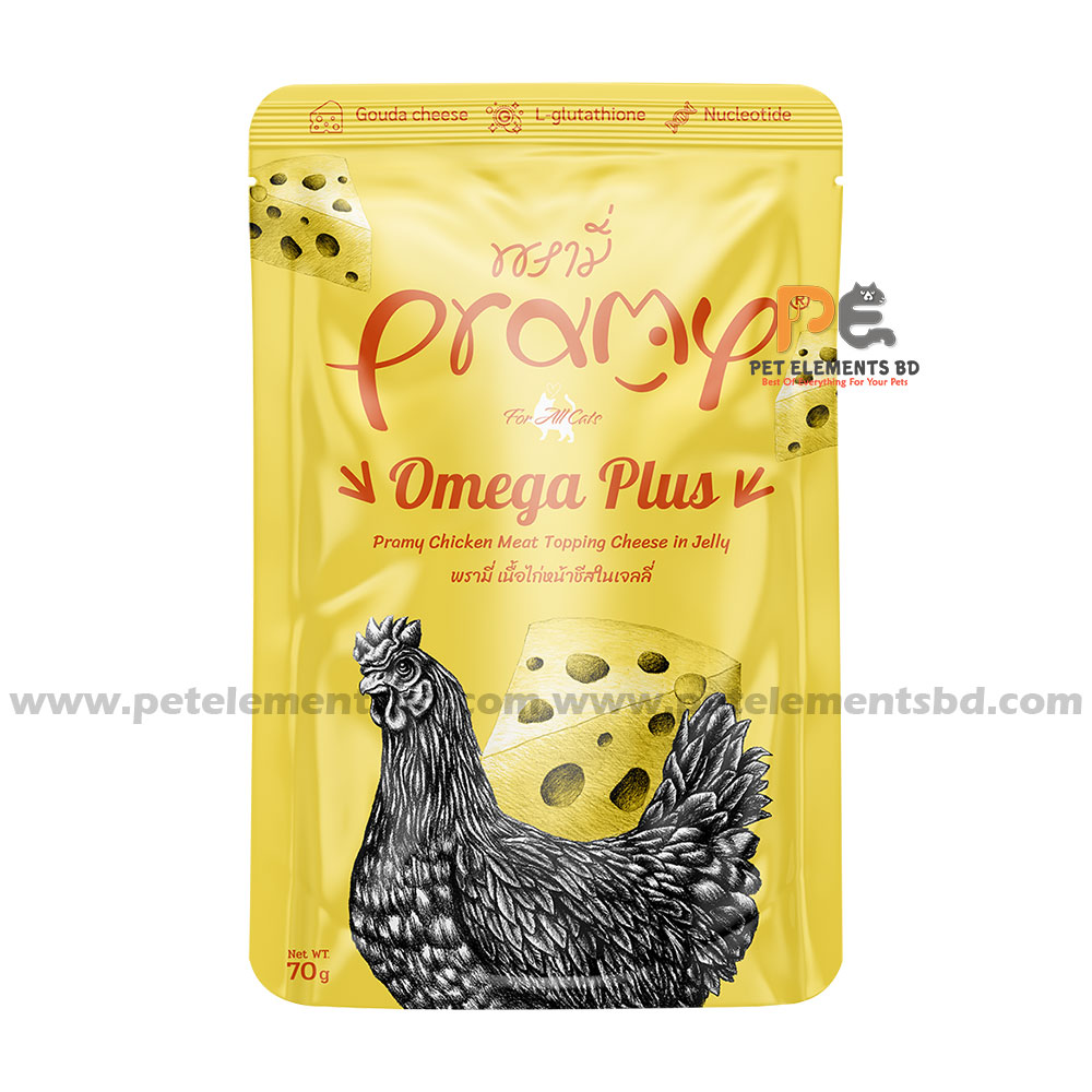Pramy-Omega-Plus-Cat-Pouch-Chicken-Meat-Topping-Cheese-In-Jelly-70gm.jpg