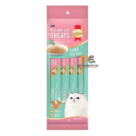 SmartHeart Lickable Creamy Cat Treat Tuna Flavour 4 X 15g