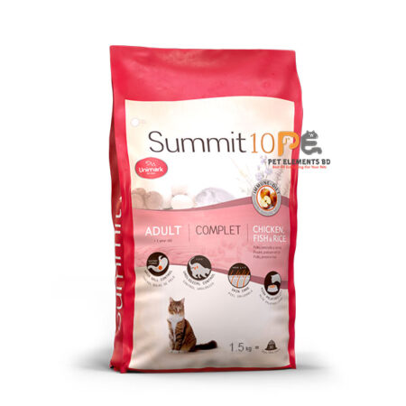 Summit 10 Life Stages Adult Dry Cat Food Chicken, Fish & Rice 1.5kg