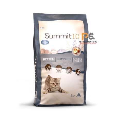Summit 10 Super Premium Kitten Dry Food Chicken, Fish & Rice 2kg