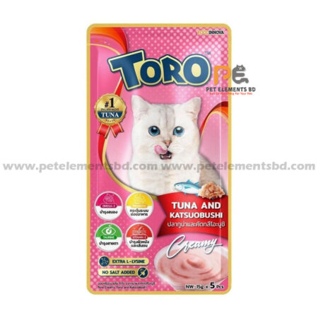 Toro Lickable Cat Treat Tuna & Katsuobushi 5 x 15g