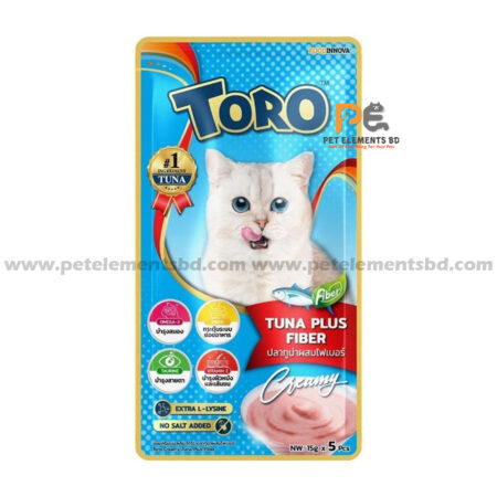 Toro Lickable Cat Treat Tuna Plus Fiber 5 x 15g