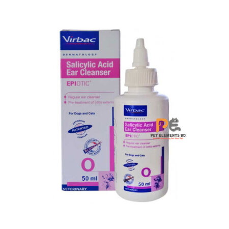 Virbac Epiotic Salicylic Acid Ear Cleanser For Dogs & Cats 50ml
