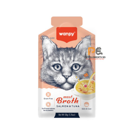 Wanpy Meat Broth Salmon & Tuna For Cats 50g