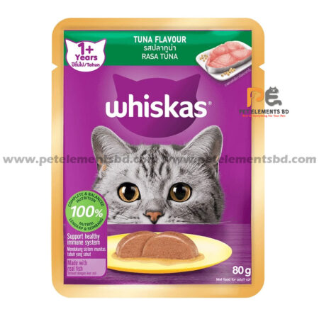 Whiskas Pouch Adult Wet Cat Food Tuna 80g
